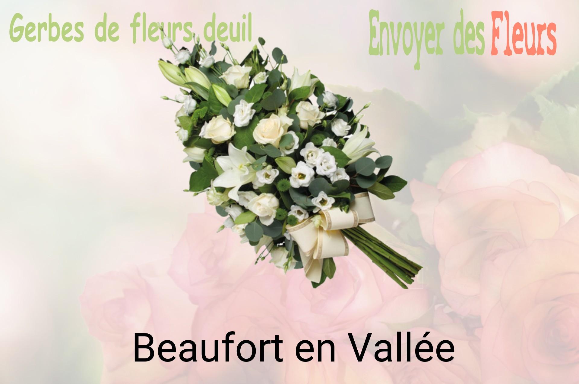 Gerbe de fleurs de deuil livrée à Beaufort-en-Vallée